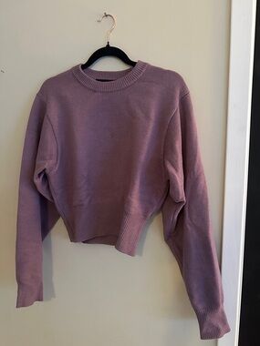 Zara Mauve Crewneck Sweater
